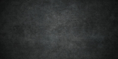 Obraz na płótnie Canvas Black stone concrete grunge texture and backdrop background anthracite panorama. Panorama dark grey black slate background or texture.