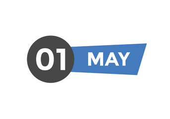 may 1 Calendar icon Design. Calendar Date 1th may. Calendar template 