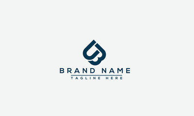 Logo design letter UB . Elegant modern. Vector template.