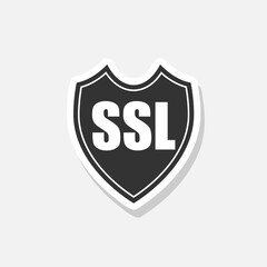 SSL Secure sign shield sticker
