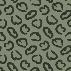 Heart shaped brush stroke seamless pattern design