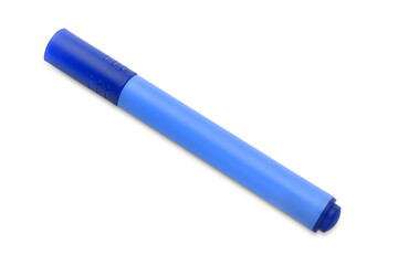 Blue Marker Isolated on a White Background.