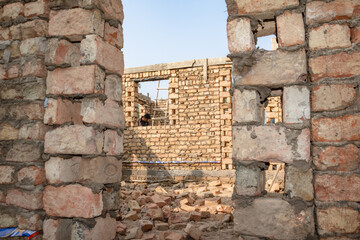 under construction building view