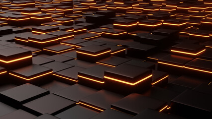 background made of cubes