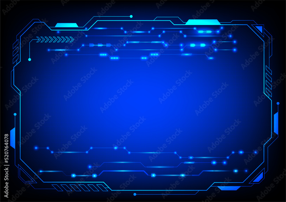 Aufkleber graphics design circuit diagram digital system for network futuristic style glow vector illustration
