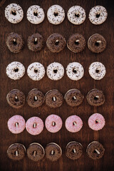 Donut Wall an einer Hochzeit