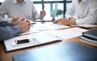 Business People Meeting Design Ideas professional investor working new start up project. Concept. business planning in office