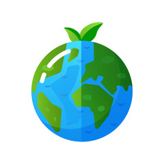 Earth vector illustration. Eco icon