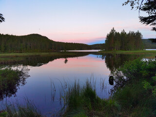 Fototapeta na wymiar Lake of Norway