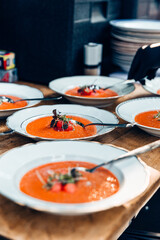 Tomatensuppe als Hochzeitsmenü 