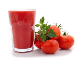 Tomato red juice.