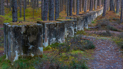 A line of Defence; anti-tank cubes from WW2