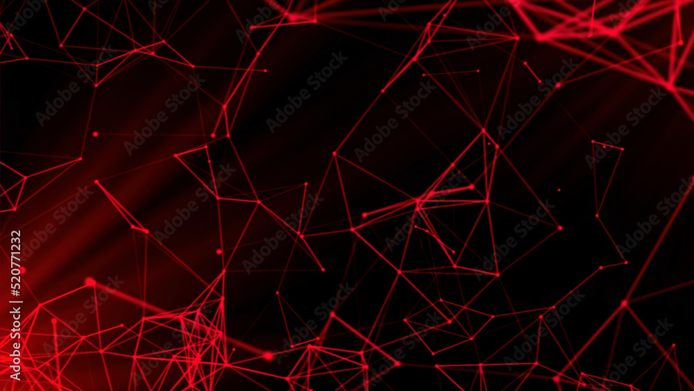 Poster abstract futuristic dark plexus background with moving connecting points and lines. motion. visualiz