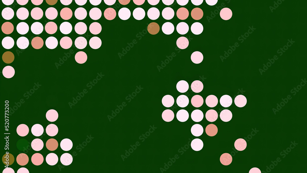 Poster background of retro moving retro dots. design. dot is moving and rotating on isolated background. di