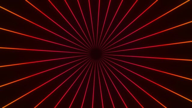 Strahlen - Loop - rote Lines