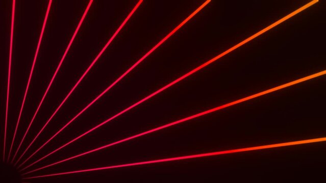 Strahlen - Loop - rote Lines