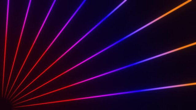 Strahlen - Loop rot violett pink Linien