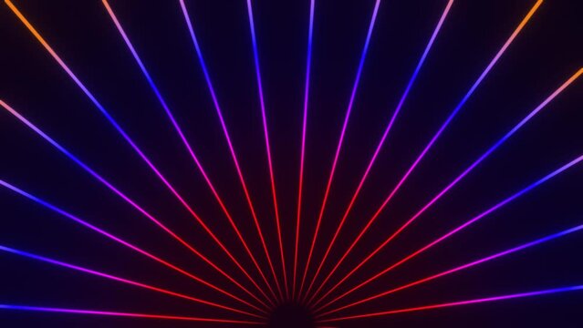 Strahlen - Loop rot violett pink Linien