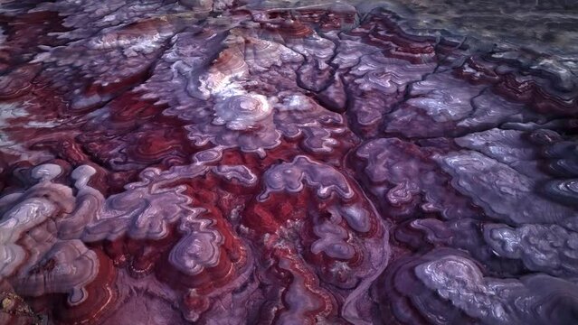 Aerial View Of Bentonite Hills