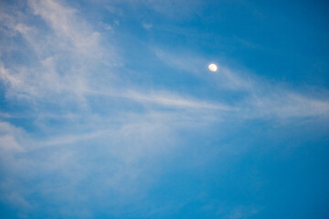 龍の顔ような雲と眼のような月