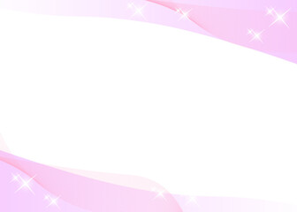 ウェーブ　フレーム　背景　イラスト