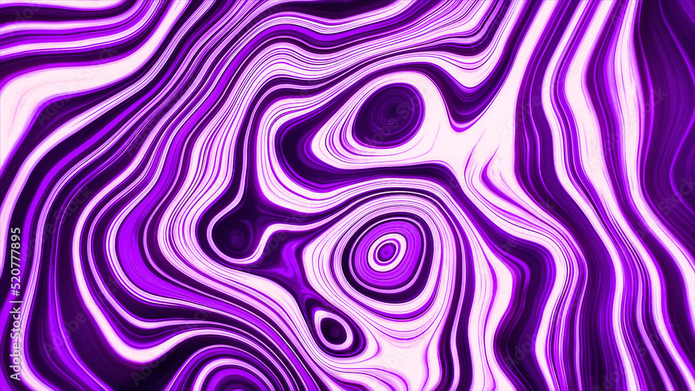 Poster colorful animation with motion effect of purple waves pattern. motion. abstract transforming texture