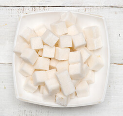 Refined sugar cubes