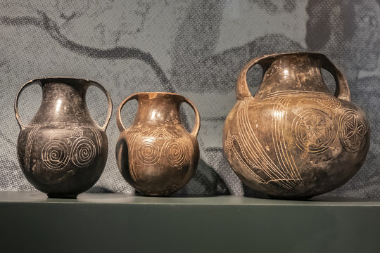 Allard Pierson Museum is the archaeological museum of the University of Amsterdam. Etruscan antiquities. AMSTERDAM, The NETHERLANDS. JULY 26, 2022.