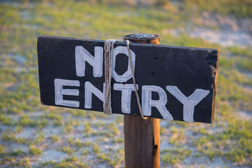 no entry