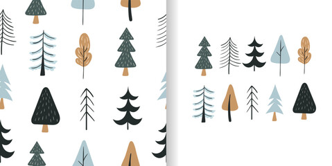 Nature pattern with trees