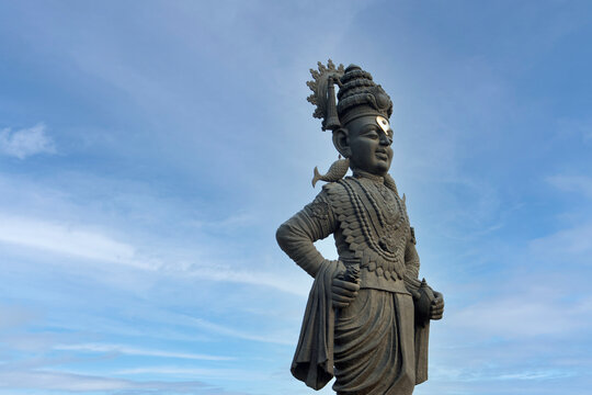 Shree Vitthal Statue at Dive Ghat, Victory In Evening, Zendewadi, Maharashtra, India..