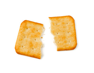 Crackers or biscuits. Cookies isolated