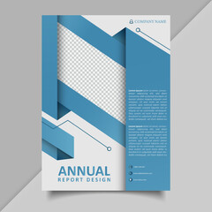 Abstract Corporate bussiness annual report flyer template