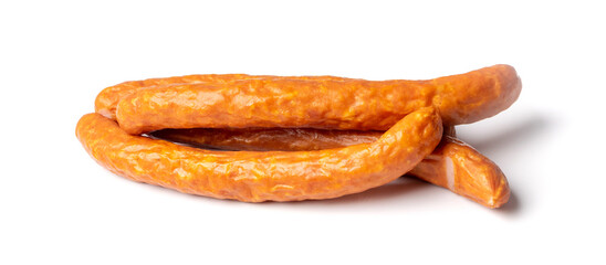 Smoked sausage isolated