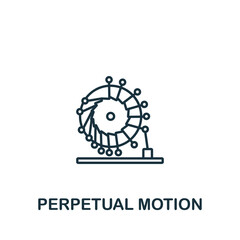 Perpetual Motion icon. Monochrome simple Bioengineering icon for templates, web design and infographics