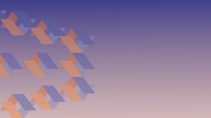 Abstract gradient blue and orange background with polygonal motif. Modern horizontal design for mobile apps and wallpapers