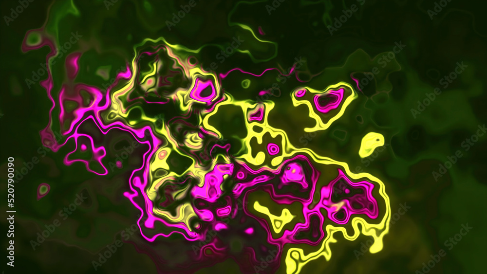 Poster bright flashing pattern with swirling colors. motion. digital fluid art with flickering flashes of l