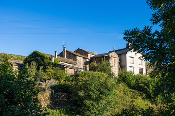 Fototapeta na wymiar Maisons du Hameau de Douch, près du Mont Caroux