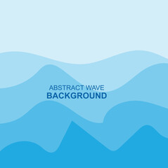 Ocean Waves Background Logo Design, Vector Art Icons, In pastel colors