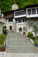 Fototapeta na wymiar View of St John the Baptist Bigorski monastery in Macedonia