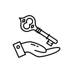 Key Solutions icon in vector. Logotype