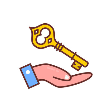 Key Solutions icon in vector. Logotype