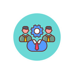 Support Team icon in vector. Logotype
