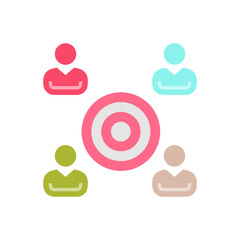 Target Group icon in vector. Logotype