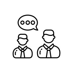 Conversation icon in vector. Logotype