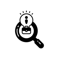 Find Solution icon in vector. Logotype