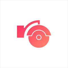 chainsaw vector for website symbol icon presentation