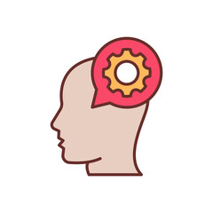 Productive Thinking icon in vector. Logotype