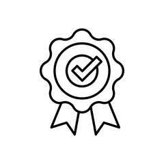 Verified icon in vector. Logotype