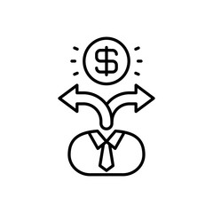 Business Confusion icon in vector. Logotype